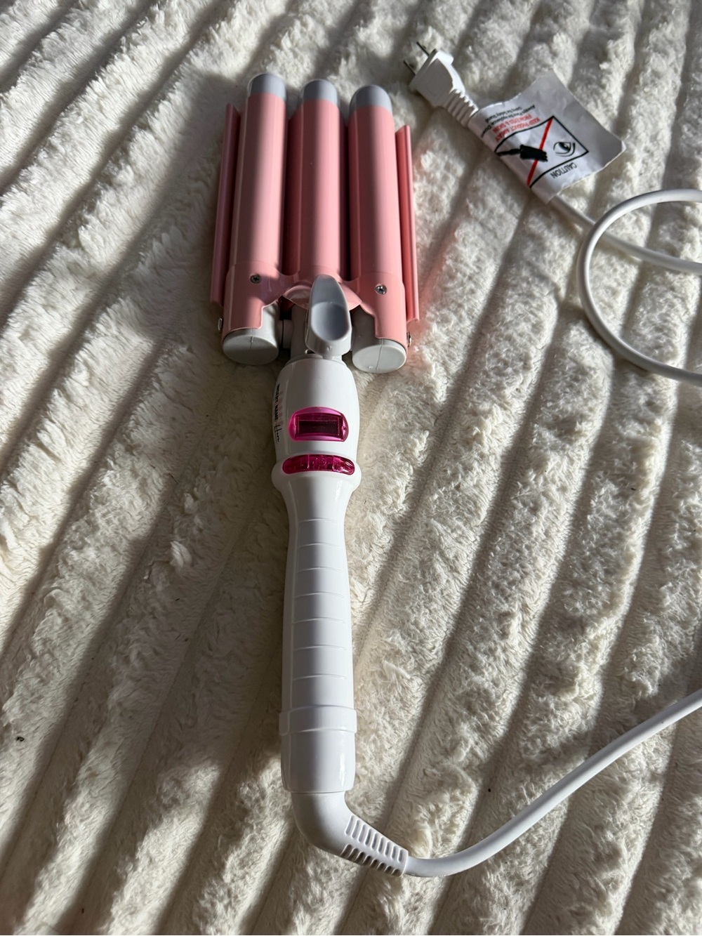 Triple Barrel Hair Waver - Pink
